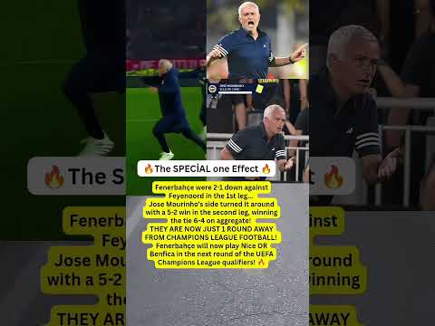Mourinho’s Comeback Masterclass vs Feyenoord! #Mourinho #Fenerbahçe #UCLQualifiers #CL2025