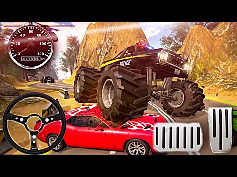 Us Police Monster Truck Gangster Car Chase Game #01 - Android Gameplay