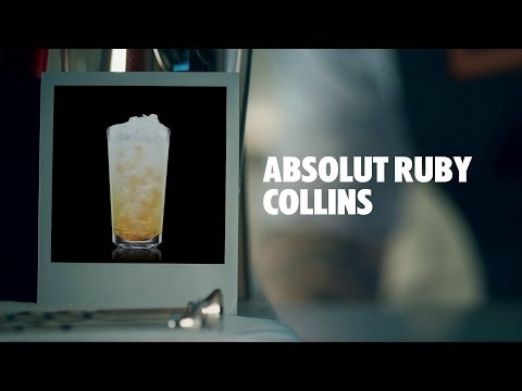 ABSOLUT RUBY COLLINS DRINK RECIPE - HOW TO MIX