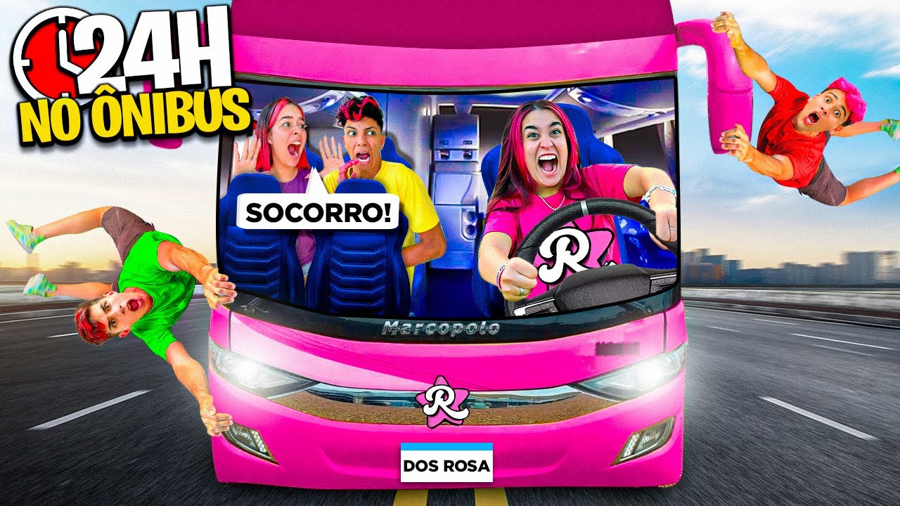 24 HORAS DENTRO DE UM ÔNIBUS *passamos mal