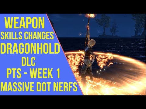 ESO Dragonhold PTS - Weapon Skills Changes