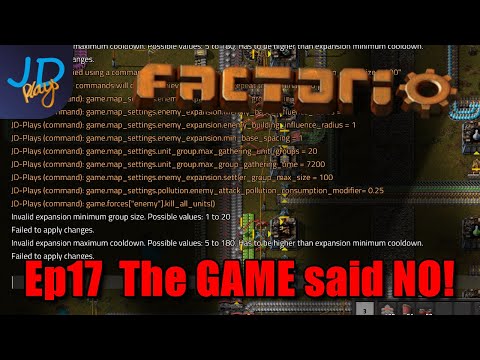 Ep17 The GAME said NO! | Factorio Biter Hell | Gameplay, Lets Play