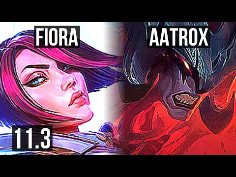 FIORA vs AATROX (TOP) | Rank 4 Fiora, 9 solo kills, 400+ games | BR Challenger | v11.3