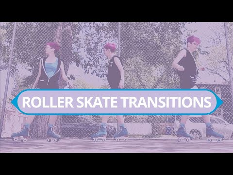 Four styles of roller skate transitions