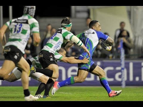 Great break and run by Fetu'u Vainikolo for super try - Benetton Treviso v Connacht 26th Apr 2013