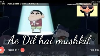 Ae dil hai mushkil || Shinchan Animated Remix || Preet moral || Aryan || Krrish