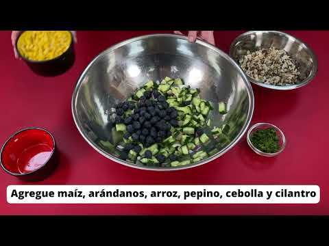 SNAP-Ed NY: Ensalada de Maíz, Arándanos y Arroz Salvaje