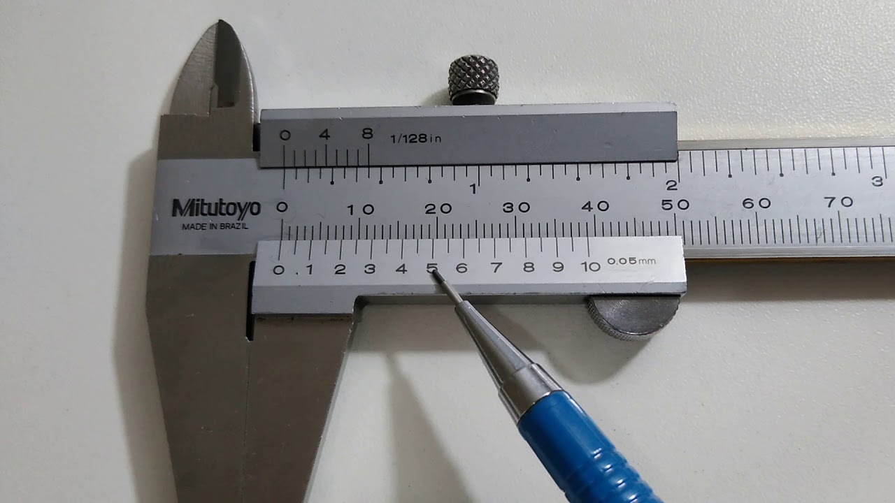 Leitura de Paquímetro em milímetros. (aula 02)