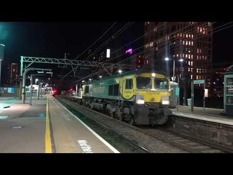 Freightliner 66563 & 66528 at Stratford, London on 12th November 2020