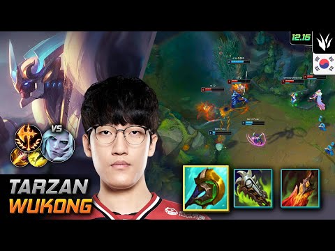 Tarzan Jungle Wukong Divine Sunderer Conqueror - Tarzan Wukong Match Highlight - LOL KR 12.15