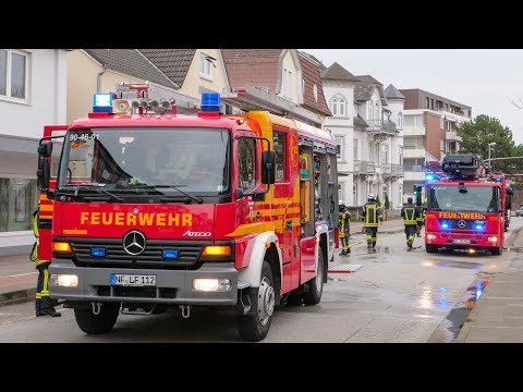 Feuerwehreinsatz in der Norderstraße in Westerland