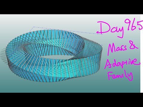 Revit Exercise (Day 965) Mass and Adaptive Family Exercise