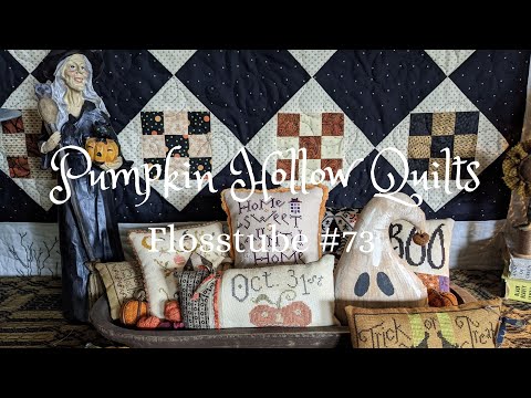Flosstube #73 ~ Progress and Halloween Finishes!!