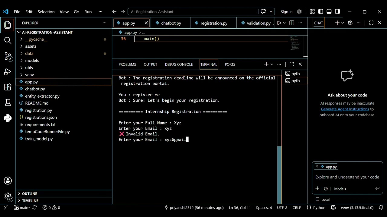 Task Submission - DAS001776 - Registration Assistant