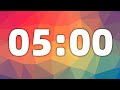 5 Minute Countdown Timer With Ticking Sound Alarm Clock Sound Digital Timer Cool Timer