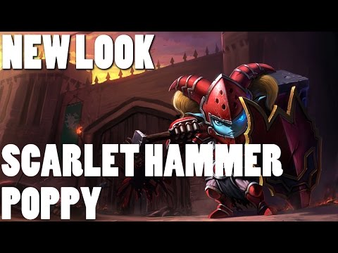League of Legends Reworked Poppy Skin - Scarlet Hammer poppy