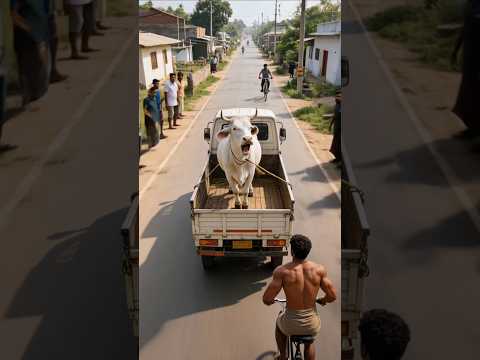 Cow Turns Into Giant Cockroach Monster – People Panic | #aividiotu #hailuoai #minimax #aivideo