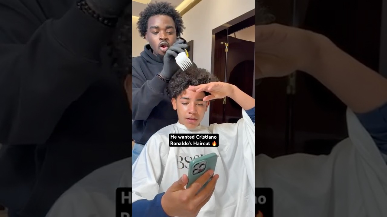 Cutting Ronaldo Jr’s Hair!
