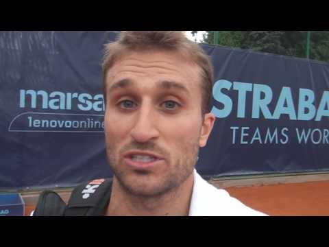 STRABAG Challenger Open 2016: QF, Interview, Steven Diez (CAN) vs Marek Michalicka (CZE) 6:3, 6:4