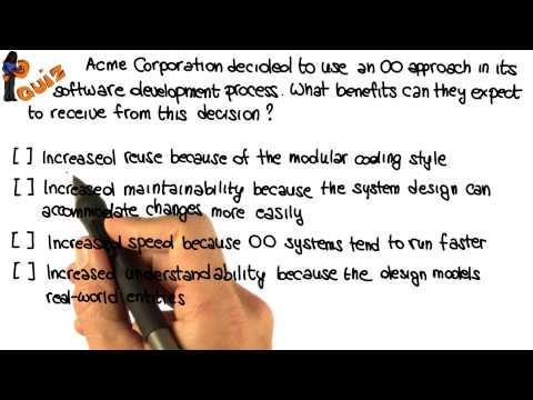 OO Benefits Quiz Georgia Tech Software Development Process