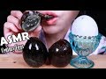 ASMR CENTURY EGGS Exotic Food EATING SOUNDS アヒルの卵 썩은 오리알 리얼사운드 먹방 
