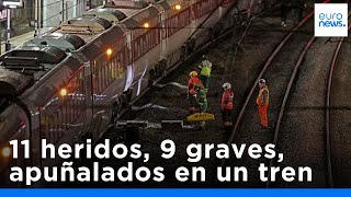 Nueve heridos en estado grave tras un apuñalamiento múltiple en un tren cerca de Londres