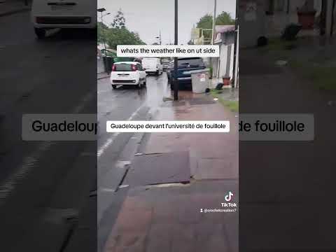 Météo en Guadeloupe Monté d'eau prêt d'université de fouillole