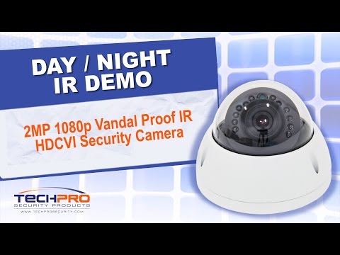 Day / Night IR Demo - 2MP 1080p Vandal Proof IR HDCVI Security Camera