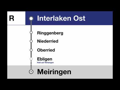 ZB Ansagen » R Interlaken Ost — Meiringen (2022) | SLBahnen