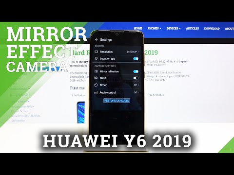 How to Manage Camera Mirror Effect on HUAWEI Y6 2019