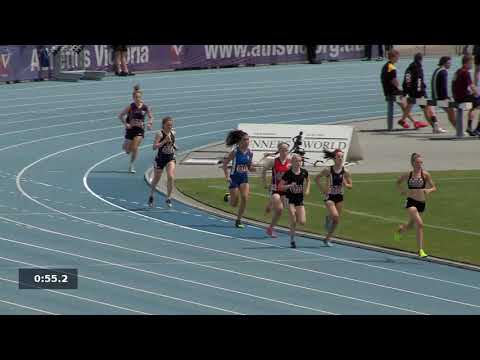 2018 Vic Schools Champs. Girls U18 800m