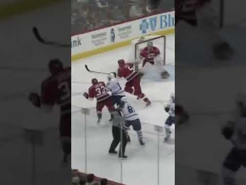 Dion Phaneuf Steps Into One On The Power Play!! (March 16, 2011) #leafs #hockey
