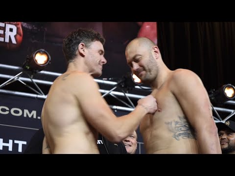 CAMERON MOONEY VS TOM BELLCHAMBERS - TENSE WEIGH- IN AND STARE DOWN!