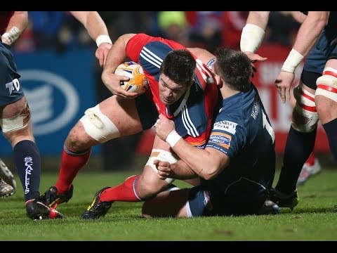 Rob Evans Yellow Card Munster v Scarlets 21st Dec 2013