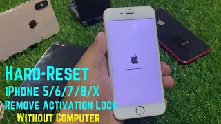 Hard Reset iPhone 6/7/8/X iF Forgot Passcode - Remove Apple ID Without Pc - Unlock iCloud Account