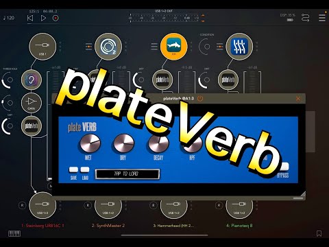 plateVerb - Stereo Plate Reverb FX Module by OSC Audio - £0.99 - Walkthrough for the iPad