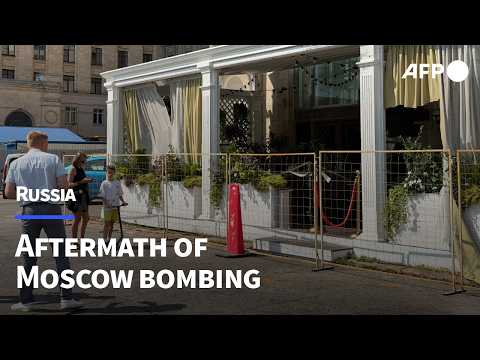 Video Thumbnail: Aftermath of deadly bombing in central Moscow restaurant | AFP