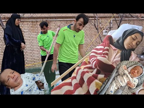 Afsana's initial examination at the neighborhood health center and construction of nest for chicken