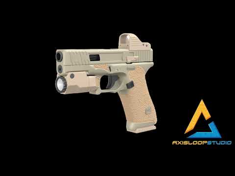 Glock Gun Animation in 3d !