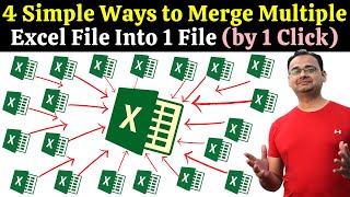 ✅ 4 Easy Ways to Combine & Merge Multiple Excel File Data Into One With VBA Code (by One Click)
