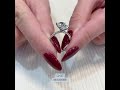 3 carat Oval Lab Diamond Pave Prong Engagement Ring
