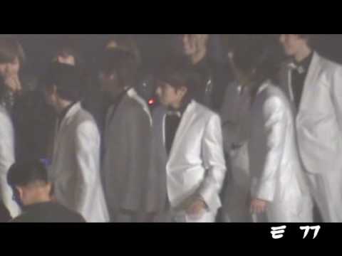 100203 Seoul 19th Music Awards - Ryeowook with Eunhyuk and Sungmin