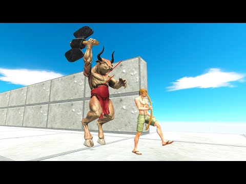 REMASTERED MINOTAUR IN THE CORRIDOR VS EVERY UNIT | ANIMAL REVOLT BATTLE SIMULATOR