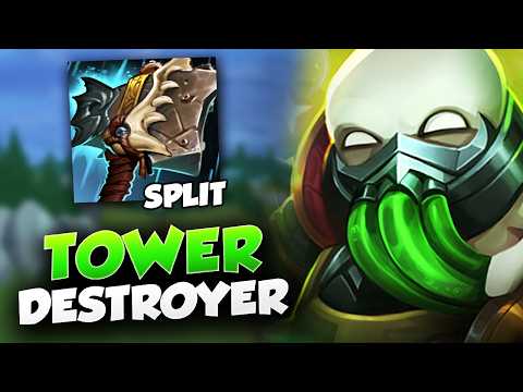 Singed did not expect Hullbreaker Urgot... (16,000 Tower Damage)