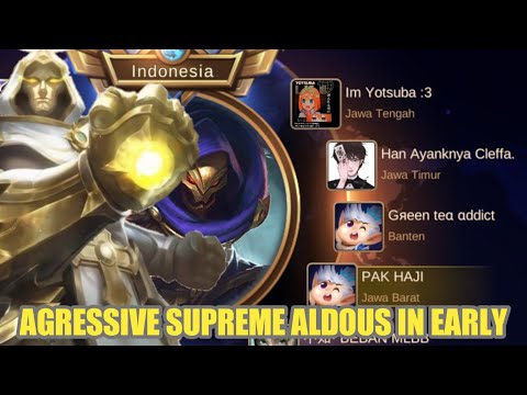 SUPREME ALDOUS AGRESSIVE GAMEPLAY | ALDOUS TOP GLOBAL | Aldous best build 2022 !!