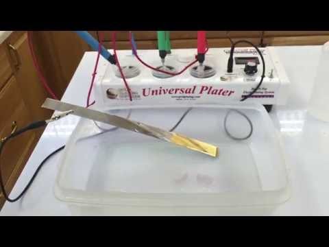 24K Gold Plating Stainless Steel - Brush Plating with Universal Plater Kit