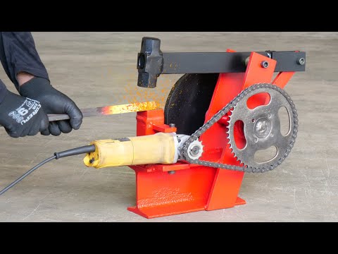 How To Make Homemade Power Hammer Machine Using Angle Grinder | DIY Power Hammer Machine