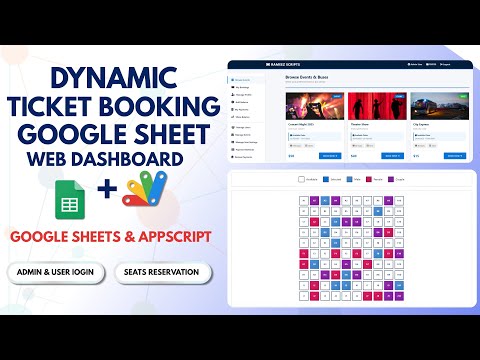 Ticket Booking System with Google Sheets & Apps Script | React Seat Reservation System 2025 | E12