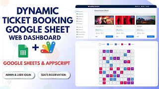 Ticket Booking System with Google Sheets & Apps Script | React Seat Reservation System 2025 | E12