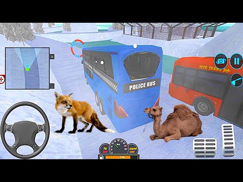 Us Police Uphill Bus Driving Simulator – Police Soldier Duty Transporter Bus  - Android Gameplay